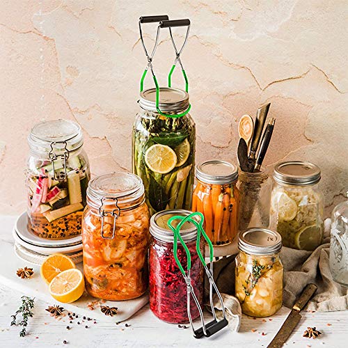 Stainless Steel Jar Lifter Tongs & Funnel Set