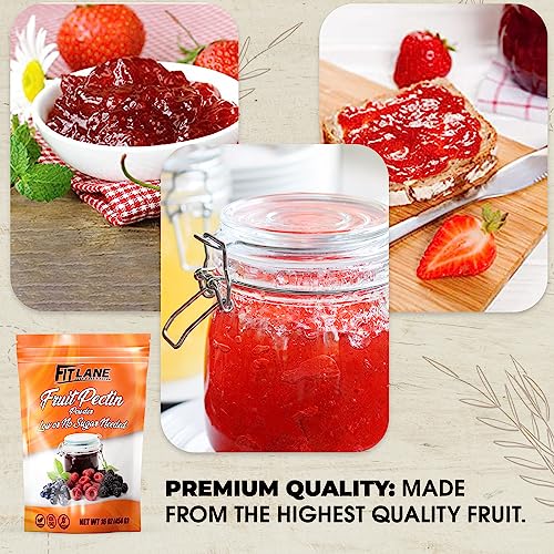 Premium Low Sugar Pectin for Jam Making, 1lb Bag