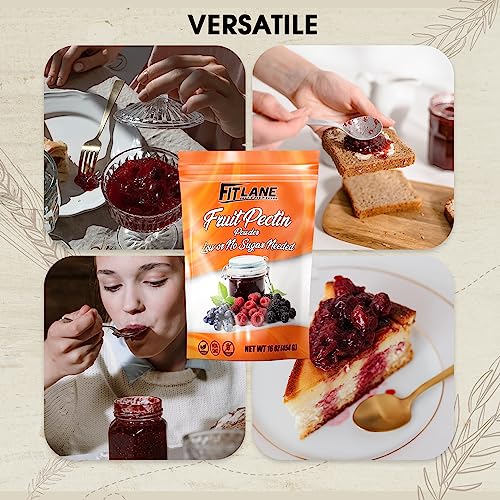 Premium Low Sugar Pectin for Jam Making, 1lb Bag