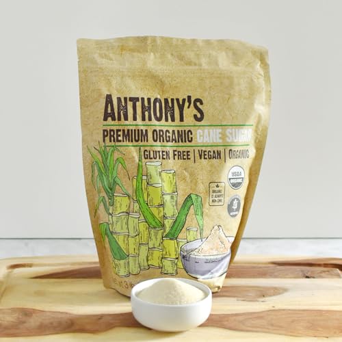 Organic Granulated Cane Sugar, 3 lb, Gluten-Free & Non-GMO