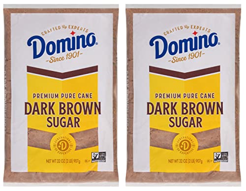 Domino Dark Brown Sugar, 4 LB (2 LB Bags) Pack
