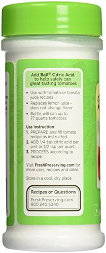 Ball Jar Citric Acid, 7.5-Ounce - Canning Essential