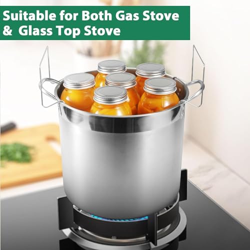HOMKULA Water Bath Canning Pot with Rack and Lid