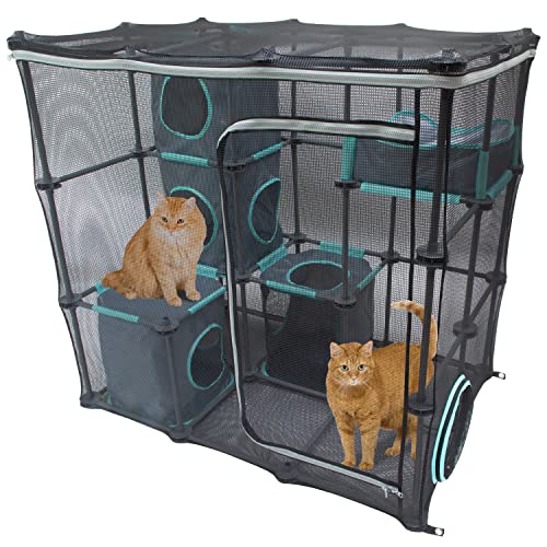 Kitty City Outdoor Catio Mega Kit with Tunnels