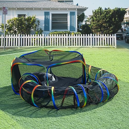 Outdoor Rainbow Cat Enclosures Playground - Kitty Playpen