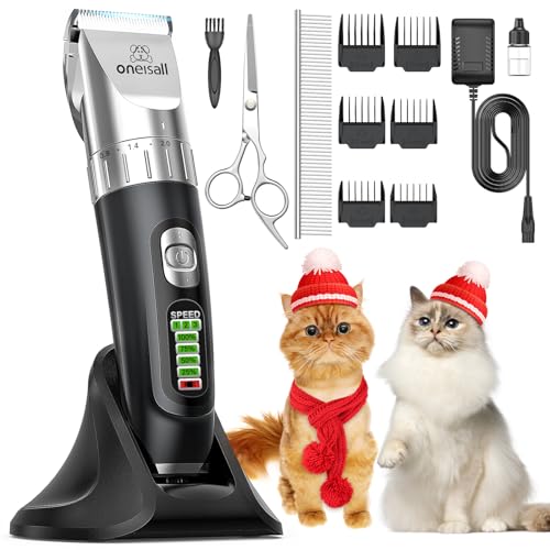 oneisall Quiet Cordless Cat Hair Trimmer Kit
