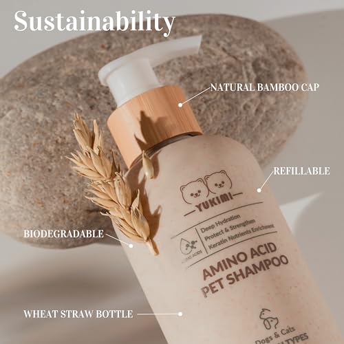 YUKIMI Dermatologist Certified Hypoallergenic Formula Pet Shampoo for Cats