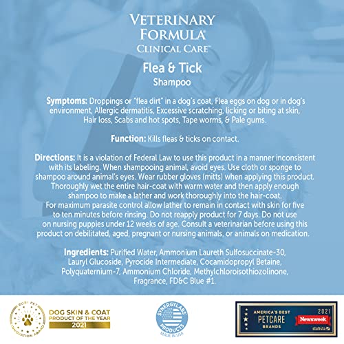 Flea and Tick Shampoo for Cats, 16 oz