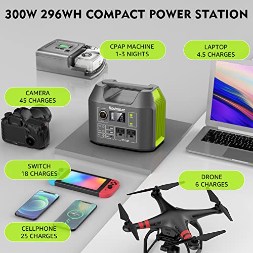 EnginStar 300W Portable Power Station for Outdoors