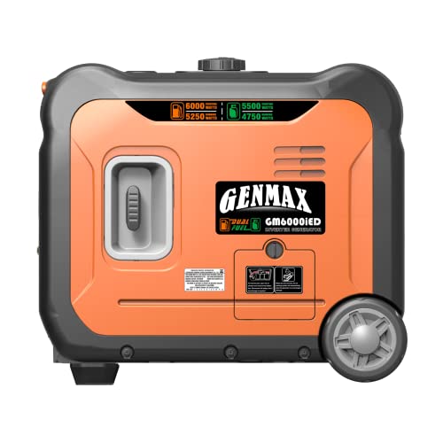 Ultra-Light GENMAX Inverter Generator, 6000W Quiet Engine