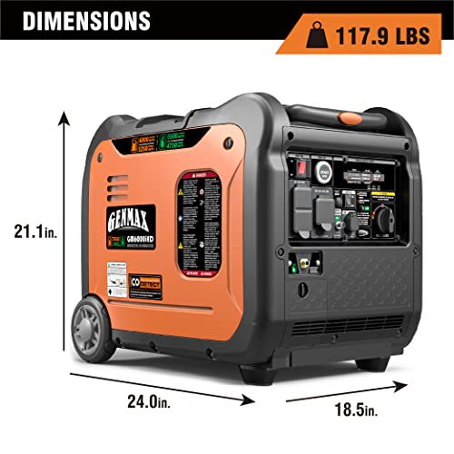 Ultra-Light GENMAX Inverter Generator, 6000W Quiet Engine