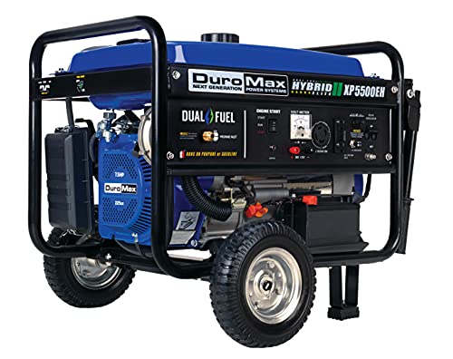 DuroMax Dual Fuel Portable Generator - 5500W