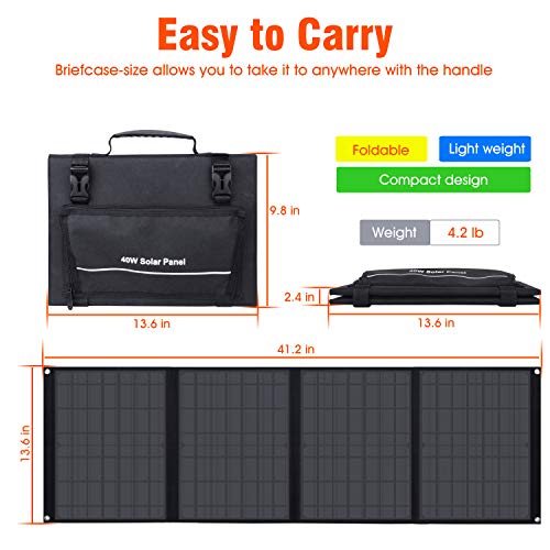 SinKeu 150W Portable Power Station with Solar Panel
