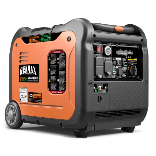Ultra-Light GENMAX Inverter Generator, 6000W Quiet Engine