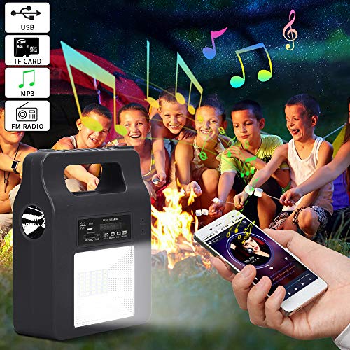 Solar Generator with Panels Included,Portable Power Generators Station 12000mAh with 3 LED Lamps, Emergency Solar Powered Generator for Home Use Camping Emergency Power Supply