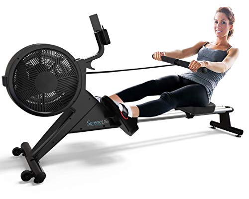SereneLife Smart Rowing Machine with Fitness App