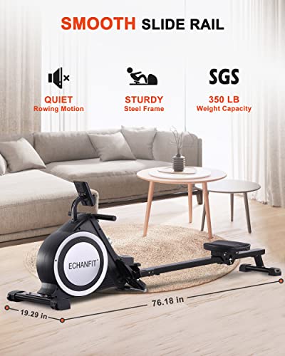 ECHANFIT Bluetooth Magnetic Rower - 16 Levels