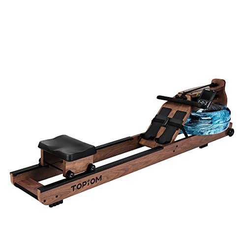 TOPIOM Water Rower - Walnut Veneer Finish