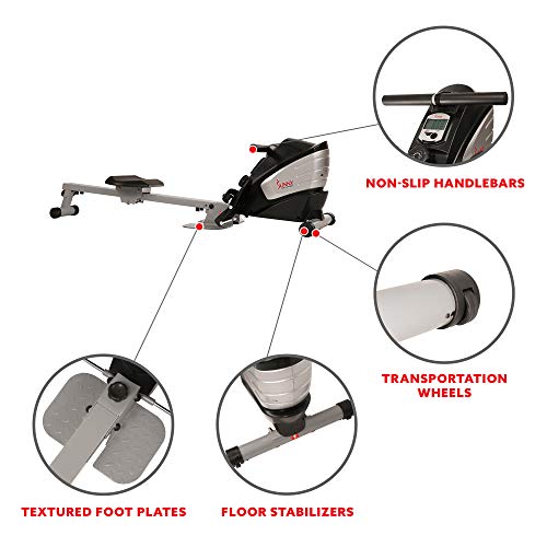Sunny Health Dual Function Magnetic Rowing Machine