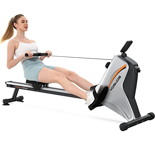 YOSUDA Compact Magnetic Rowing Machine with LCD Monitor