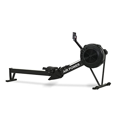 Foldable Air Resistance Rower with LCD Monitor