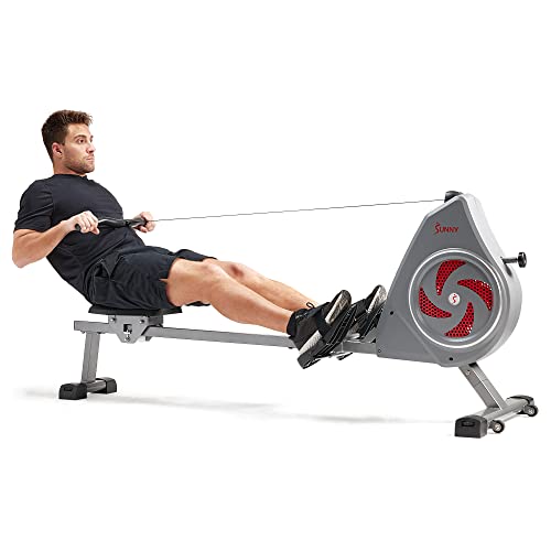 SunnyFit Rowing Machine with Bluetooth Connectivity
