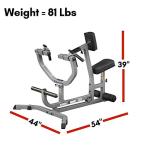 Adjustable Seated Row Machine for Back and LAT Workouts
