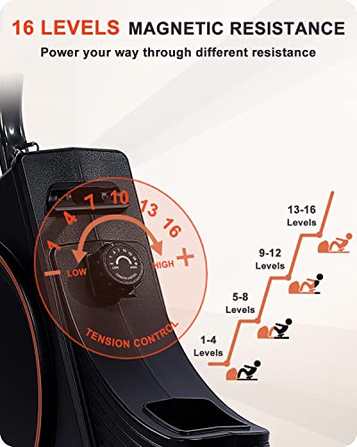 ECHANFIT Foldable Magnetic Rower with LCD Monitor