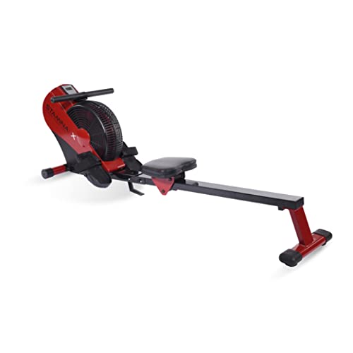 Foldable Air Rower with Smart App - Red/Black