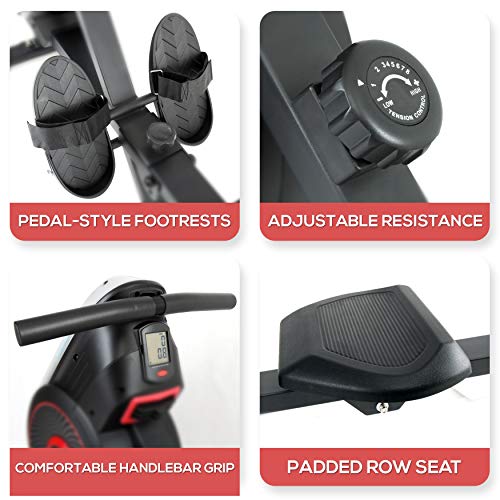 SereneLife Air and Magnetic Rowing Machine
