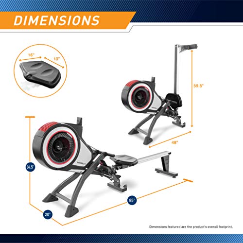 Foldable Marcy Rowing Machine with 8 Resistance