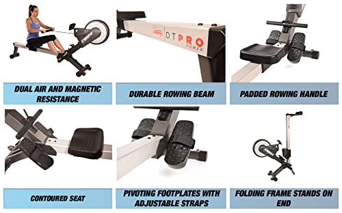 Stamina Pro Foldable Rowing Machine w/Fitness Coaching