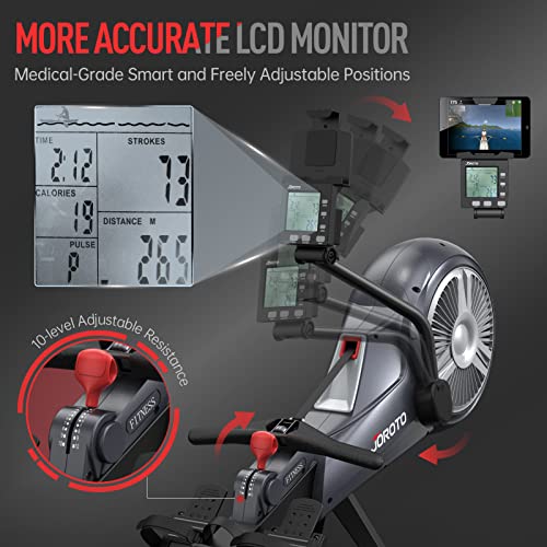 JOROTO Magnetic Air Rower with Bluetooth