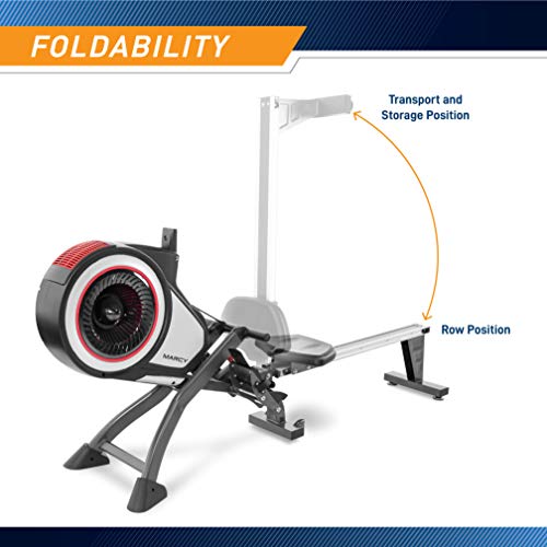 Foldable Marcy Rowing Machine with 8 Resistance
