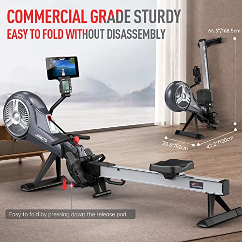 JOROTO Magnetic Air Rower with Bluetooth