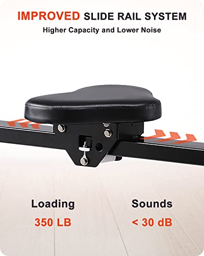 ECHANFIT Foldable Magnetic Rower with LCD Monitor