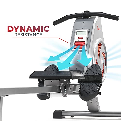 SunnyFit Rowing Machine with Bluetooth Connectivity