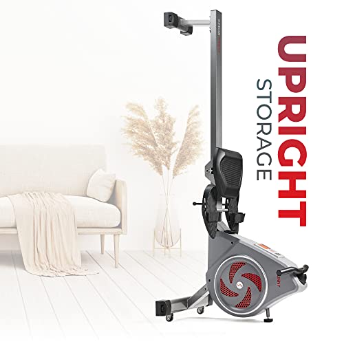 SunnyFit Rowing Machine with Bluetooth Connectivity