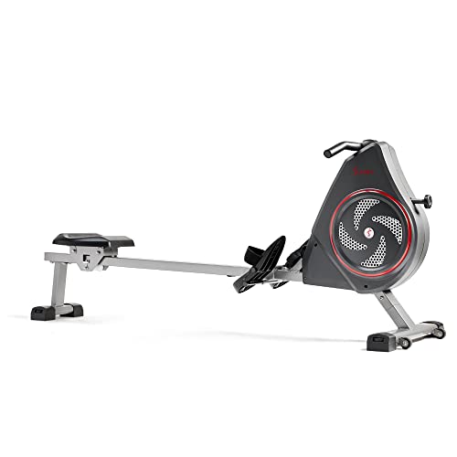SunnyFit App Compatible Air+ Magnetic Rowing Machine