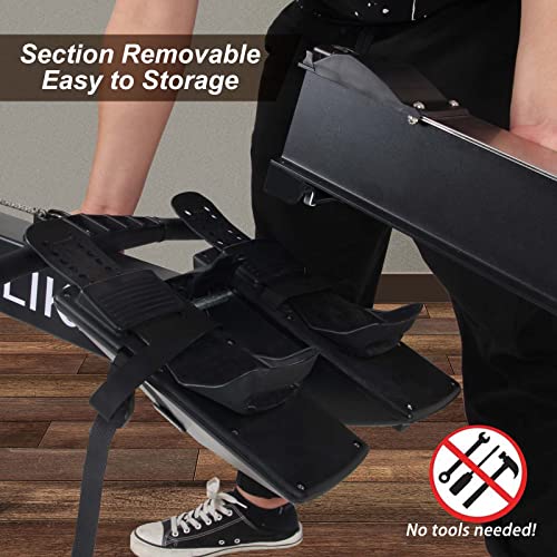 Foldable Air Resistance Rower with LCD Monitor