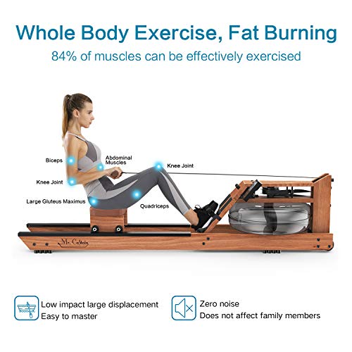 Mr. Captain Home Rowing Machine with Bluetooth Monitor