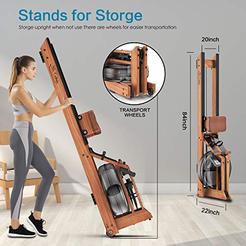 Mr. Captain Home Rowing Machine with Bluetooth Monitor