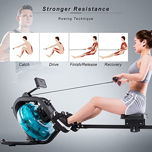 Merax Water Rowing Machine - 330 lb Capacity