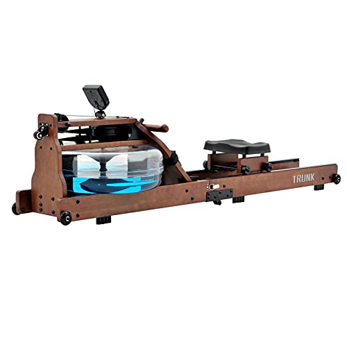 TRUNK Foldable Wood Water Rower with Monitor