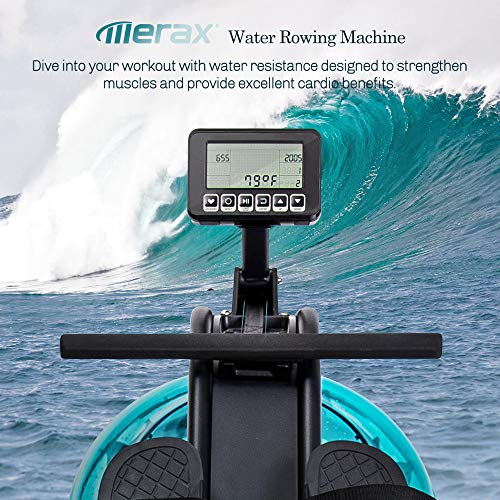 Merax Water Rowing Machine - 330 lb Capacity