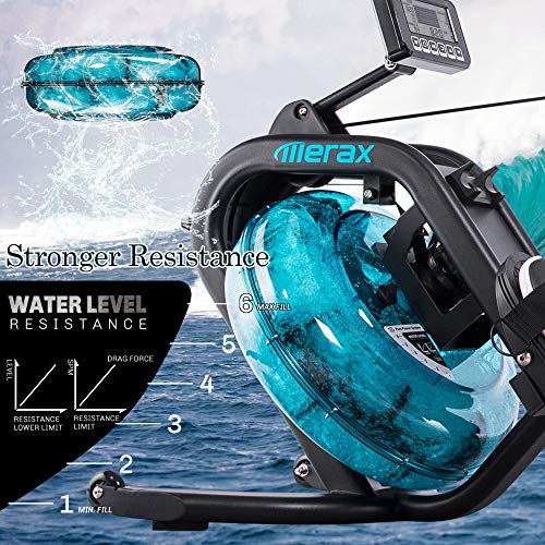Merax Water Rowing Machine - 330 lb Capacity