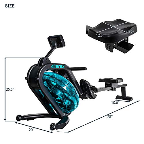 Merax Water Rowing Machine - 330 lb Capacity