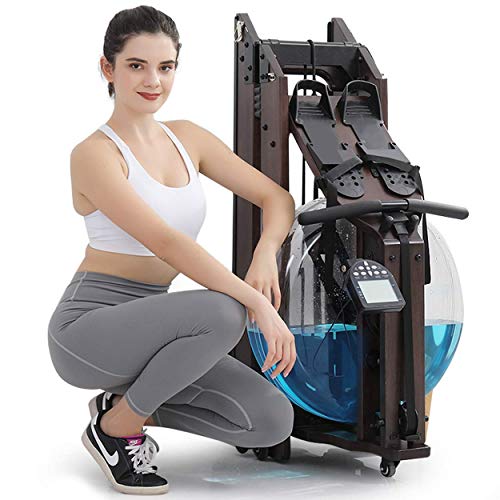 TRUNK Foldable Wood Water Rower with Monitor