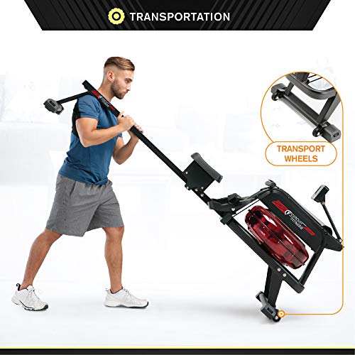Circuit Fitness Water Rowing Machine - 300lb Capacity