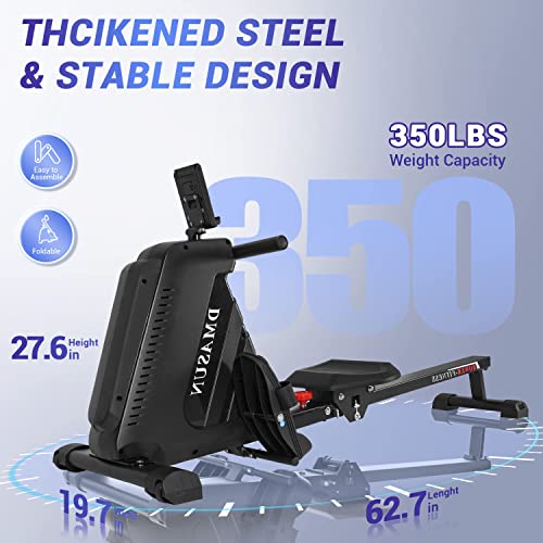 Foldable Magnetic Rowing Machine with 16 Level Resistance